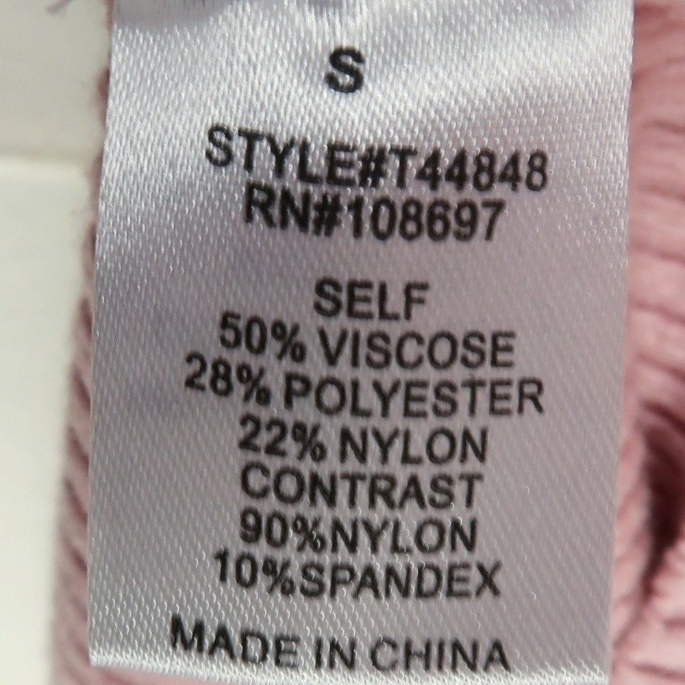 Sweet Rain Womens Ribbed Sweater Top Size S Pink Lace Coquette Balletcore Soft - Picture 7 of 9